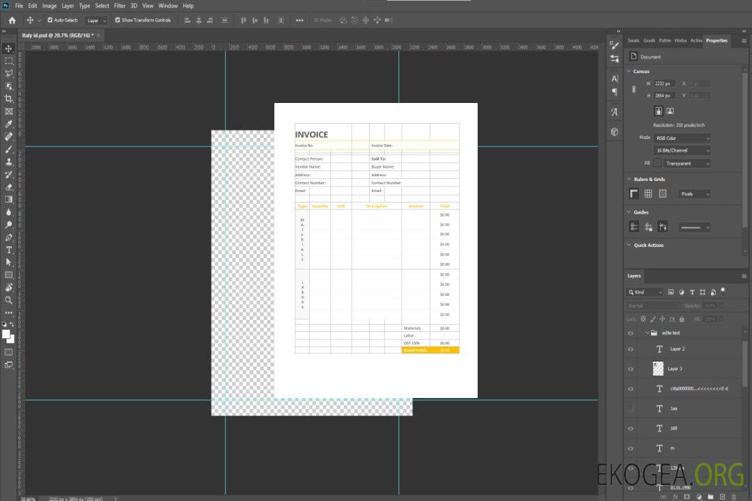 Modèle de facture de peinture template Modèle de facture de peinture template